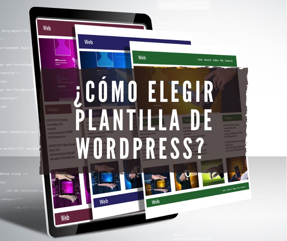 como elegir plantilla wordpress