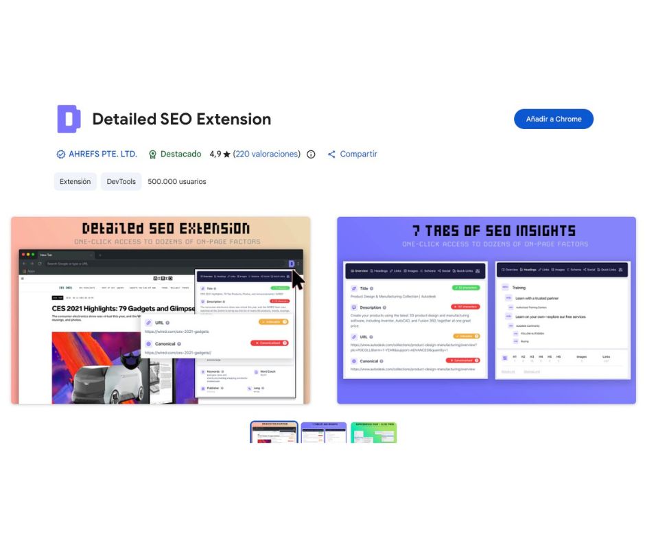 extensiones chrome seo